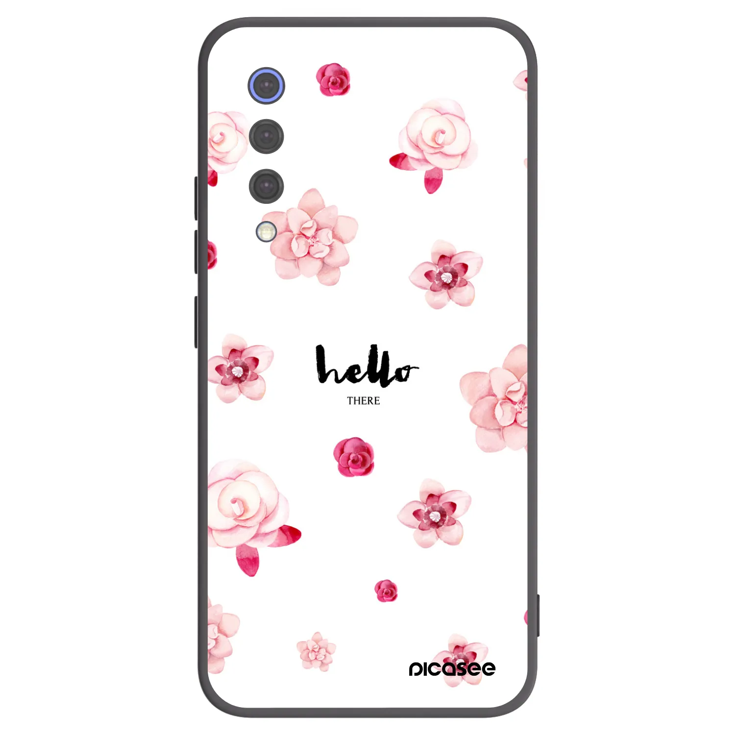 Picasee crna silikonska maskica za Xiaomi Mi 9 SE - Hello there