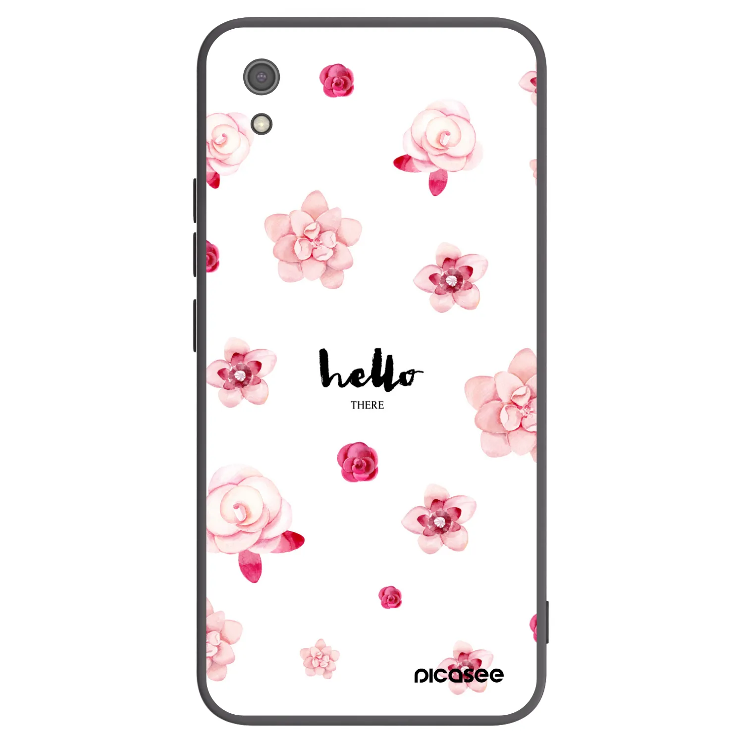 Picasee crna silikonska maskica za Xiaomi Redmi 7A - Hello there