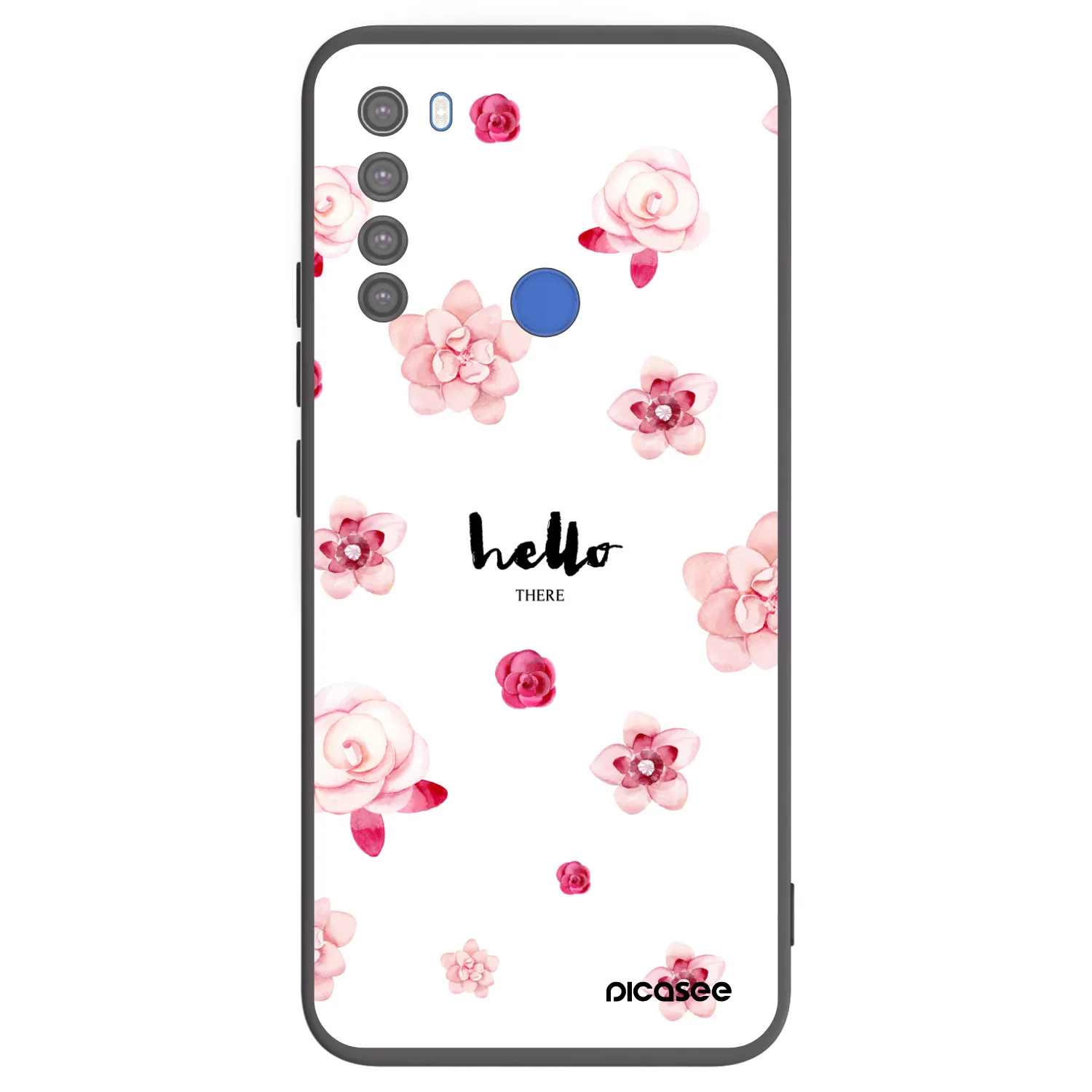Picasee crna silikonska maskica za Xiaomi Redmi Note 8T - Hello there
