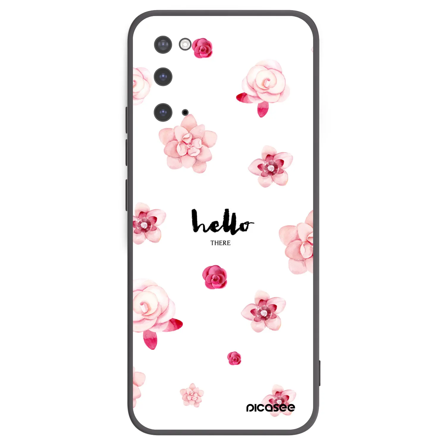 Picasee crna silikonska maskica za Samsung Galaxy S20 G980F - Hello there