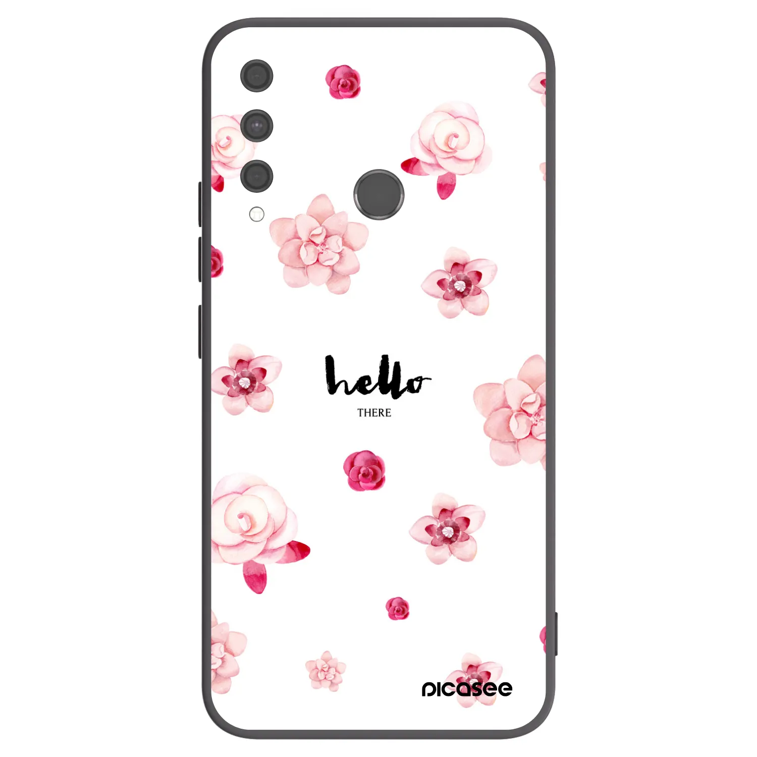 Picasee crna silikonska maskica za Huawei P40 Lite E - Hello there