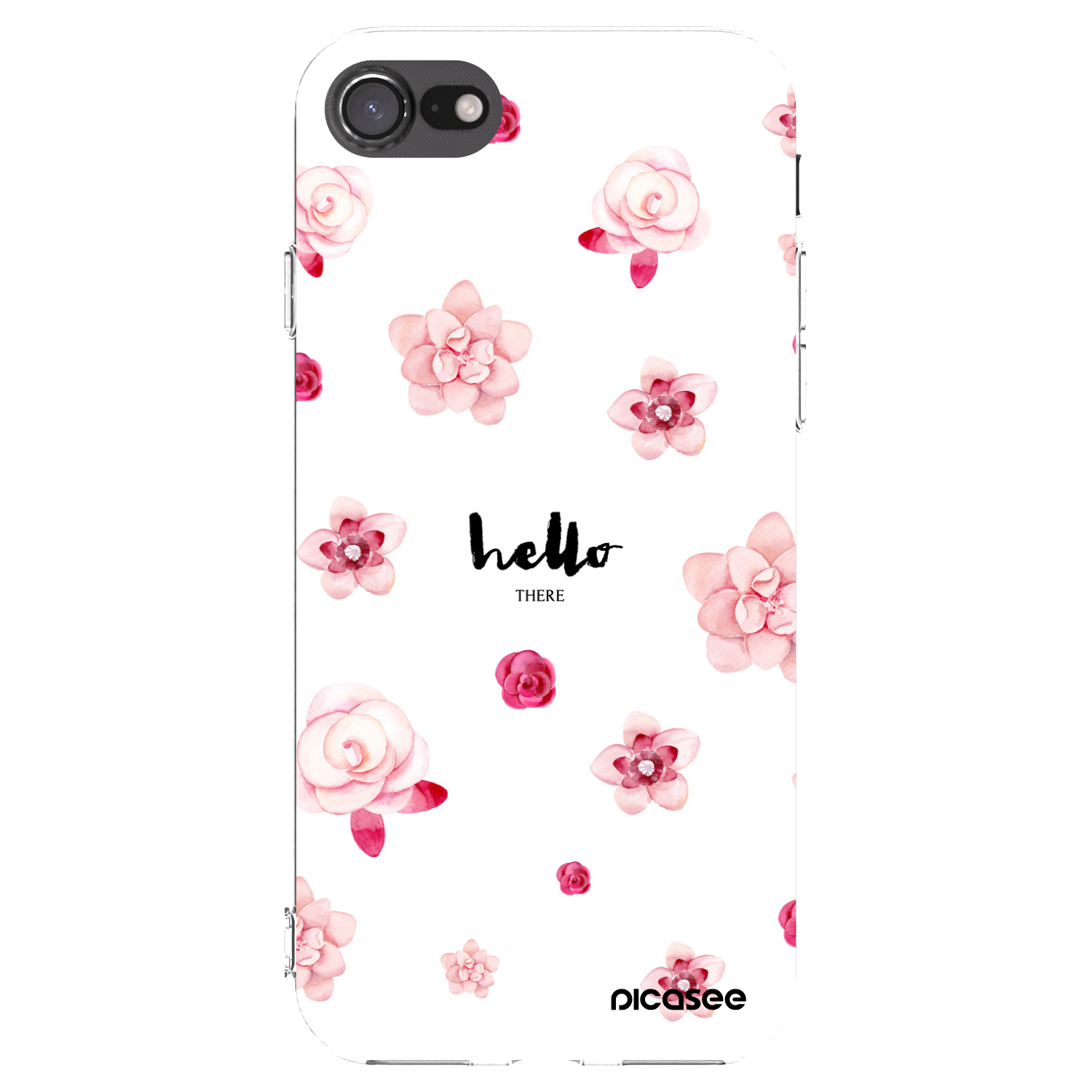 Picasee silikonska prozirna maskica za Apple iPhone SE 2020 - Hello there