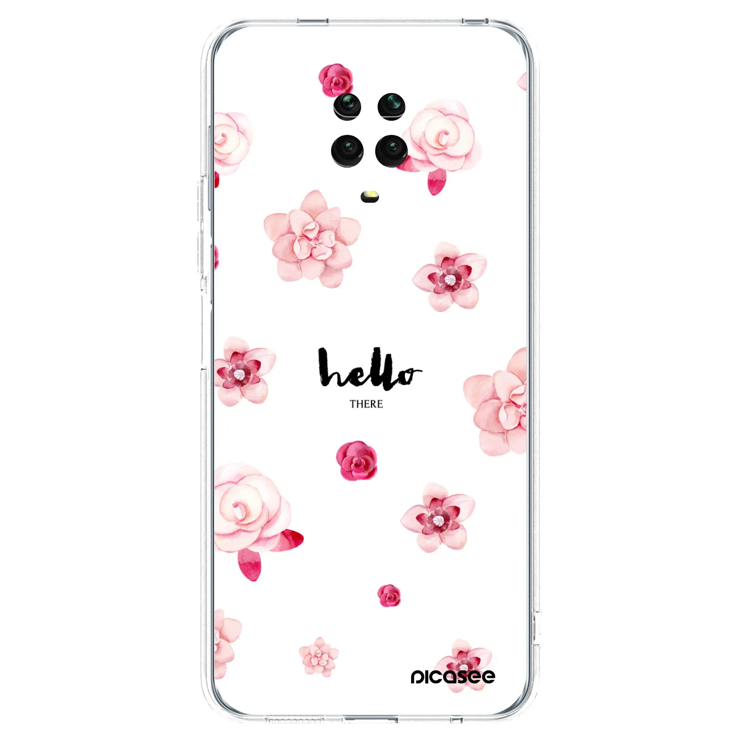 Picasee silikonska prozirna maskica za Xiaomi Redmi Note 9 Pro - Hello there