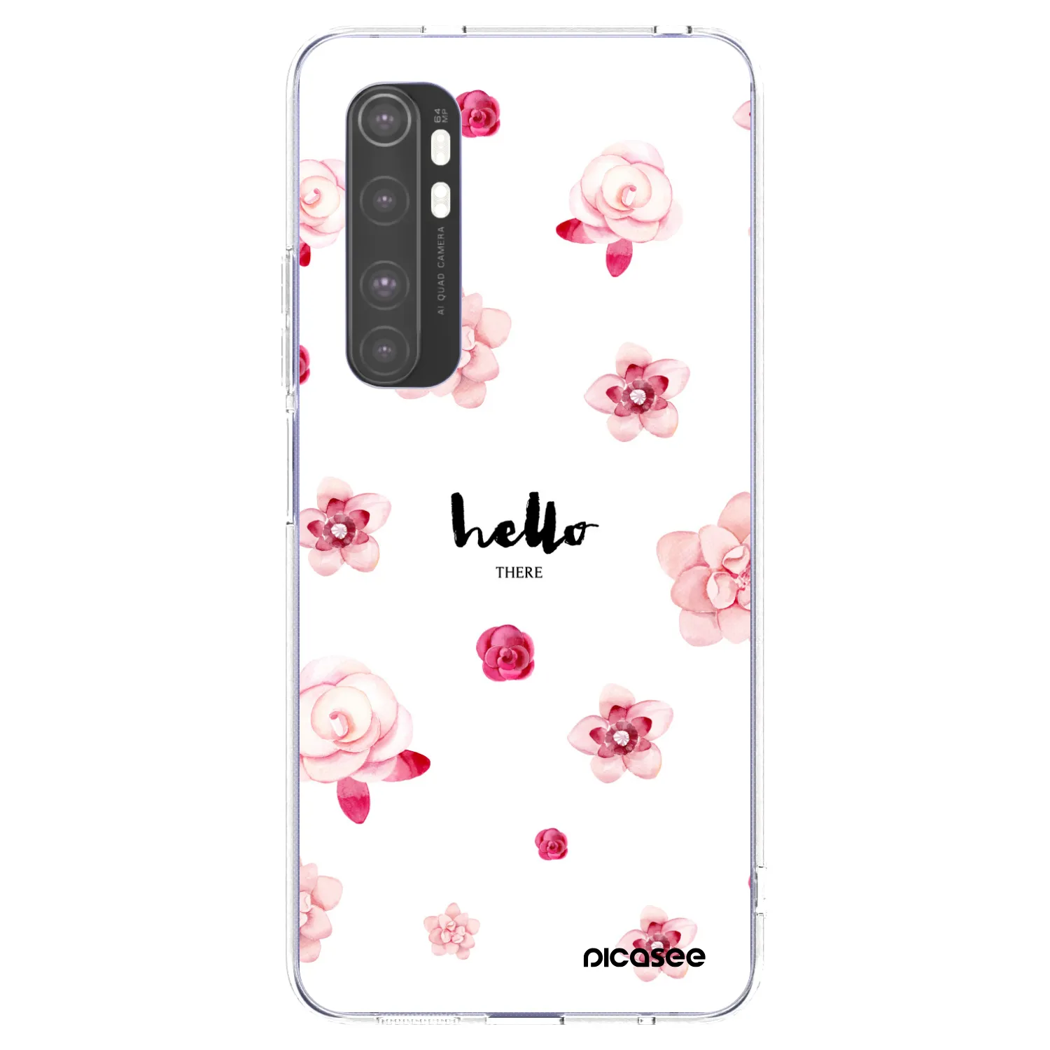 Picasee silikonska prozirna maskica za Xiaomi Mi Note 10 Lite - Hello there