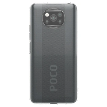 Picasee crna silikonska maskica za Xiaomi Poco X3 - Clear