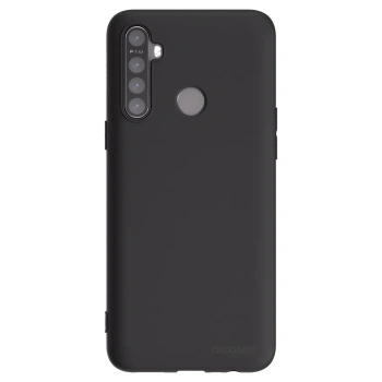 Picasee crna silikonska maskica za Realme 6i - Clear