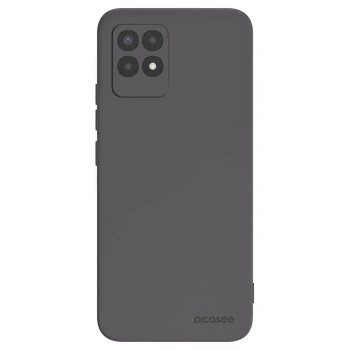 Picasee crna silikonska maskica za Realme 8i - Clear