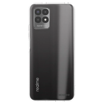 Picasee silikonska prozirna maskica za Realme 8i - Clear