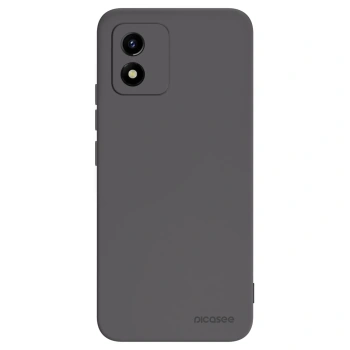 Picasee crna silikonska maskica za Vivo Y01 - Clear