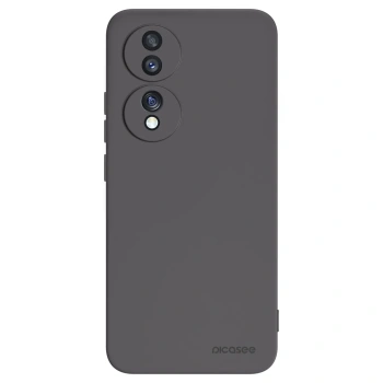 Picasee crna silikonska maskica za Honor 70 - Clear