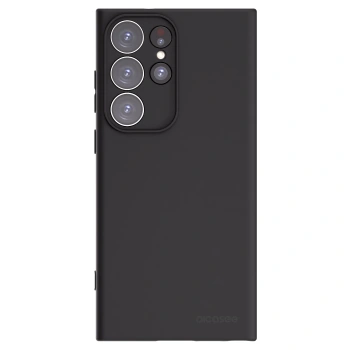 Picasee crna silikonska maskica za Samsung Galaxy S23 Ultra 5G - Clear