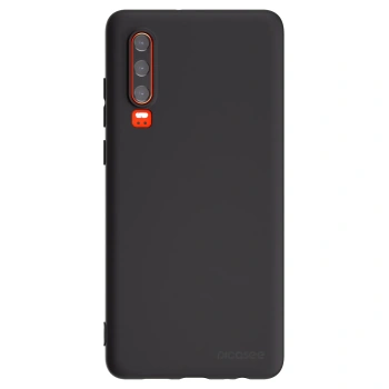 Picasee crna silikonska maskica za Huawei P30 - Clear
