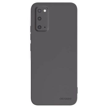 Picasee crna silikonska maskica za Samsung Galaxy S20 G980F - Clear