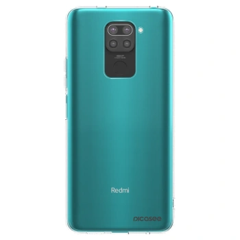 Picasee crna silikonska maskica za Xiaomi Redmi Note 9 - Clear