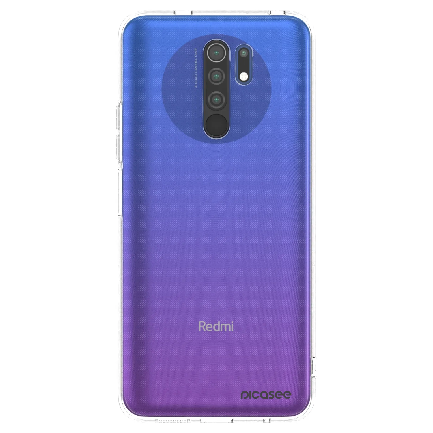 Picasee silikonska prozirna maskica za Xiaomi Redmi 9 - Clear