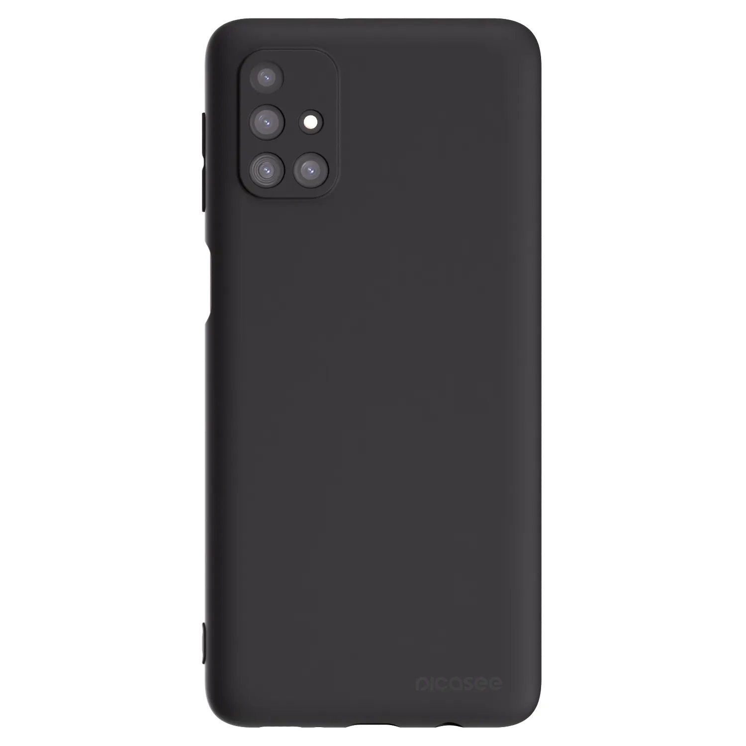 Picasee crna silikonska maskica za Samsung Galaxy M31s - Clear