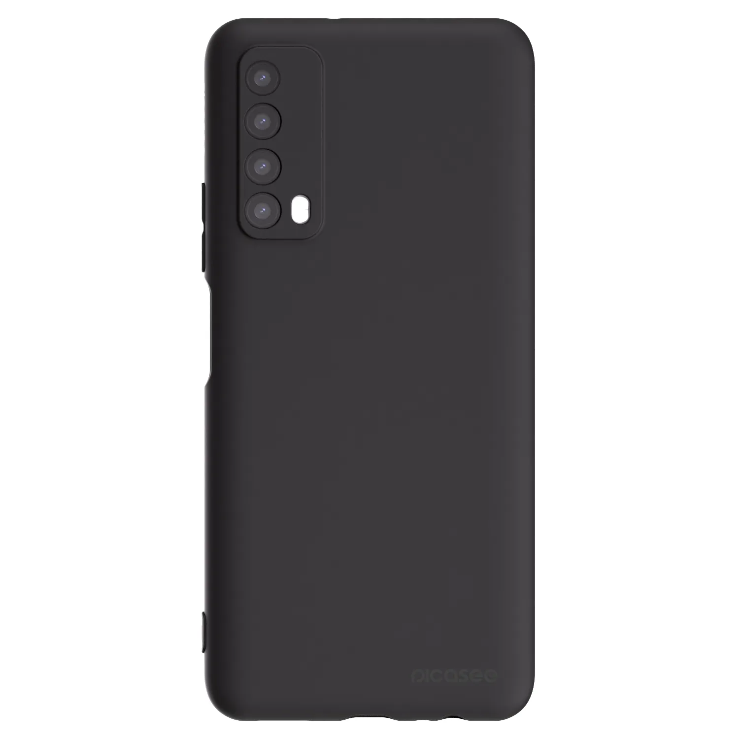 Picasee crna silikonska maskica za Huawei P Smart 2021 - Clear