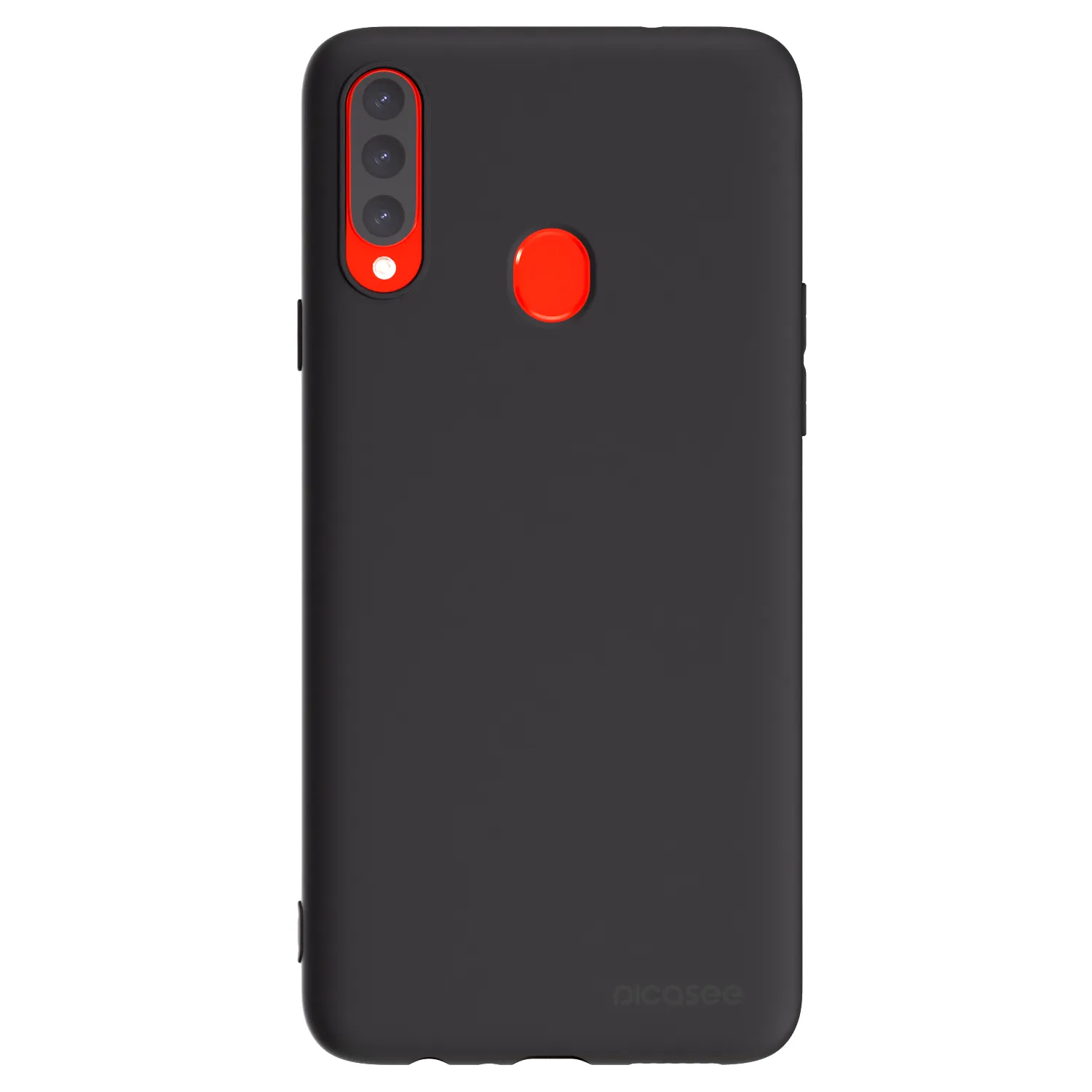 Picasee crna silikonska maskica za Samsung Galaxy A20s - Clear