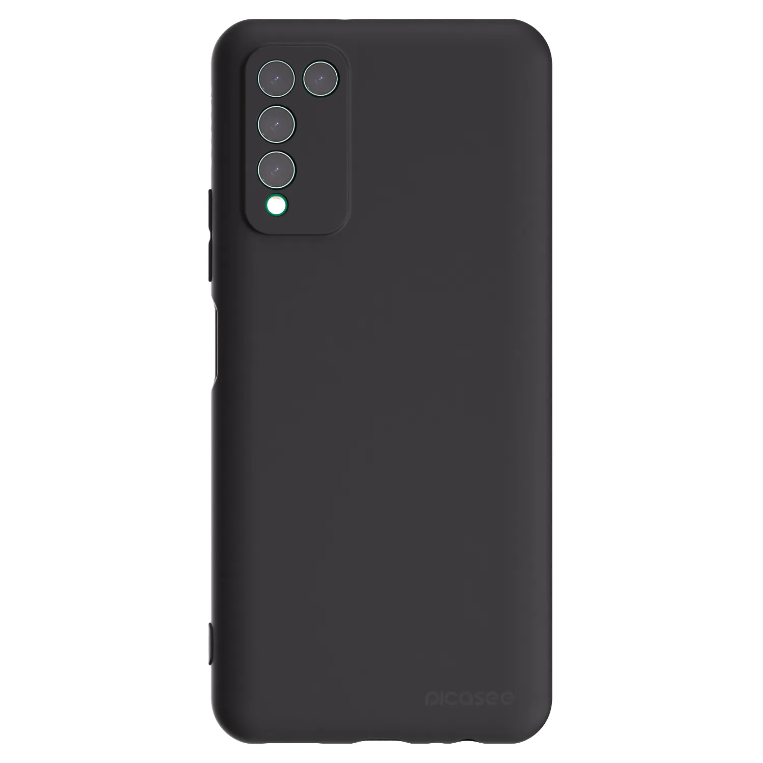 Picasee crna silikonska maskica za Honor 10X Lite - Clear