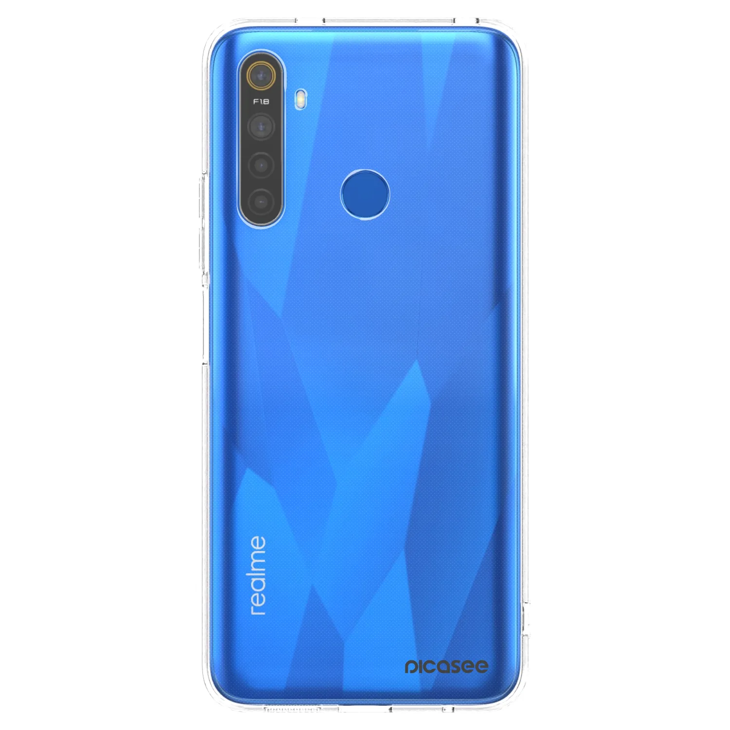 Picasee silikonska prozirna maskica za Realme 5 - Clear