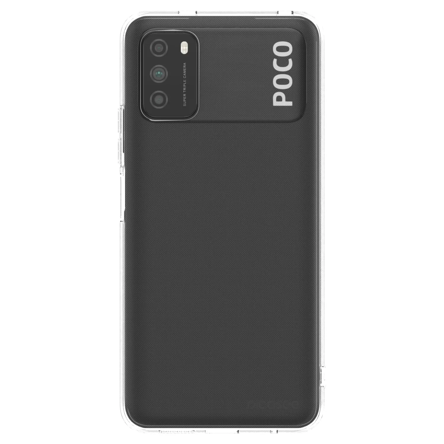Picasee silikonska prozirna maskica za Xiaomi Poco M3 - Clear