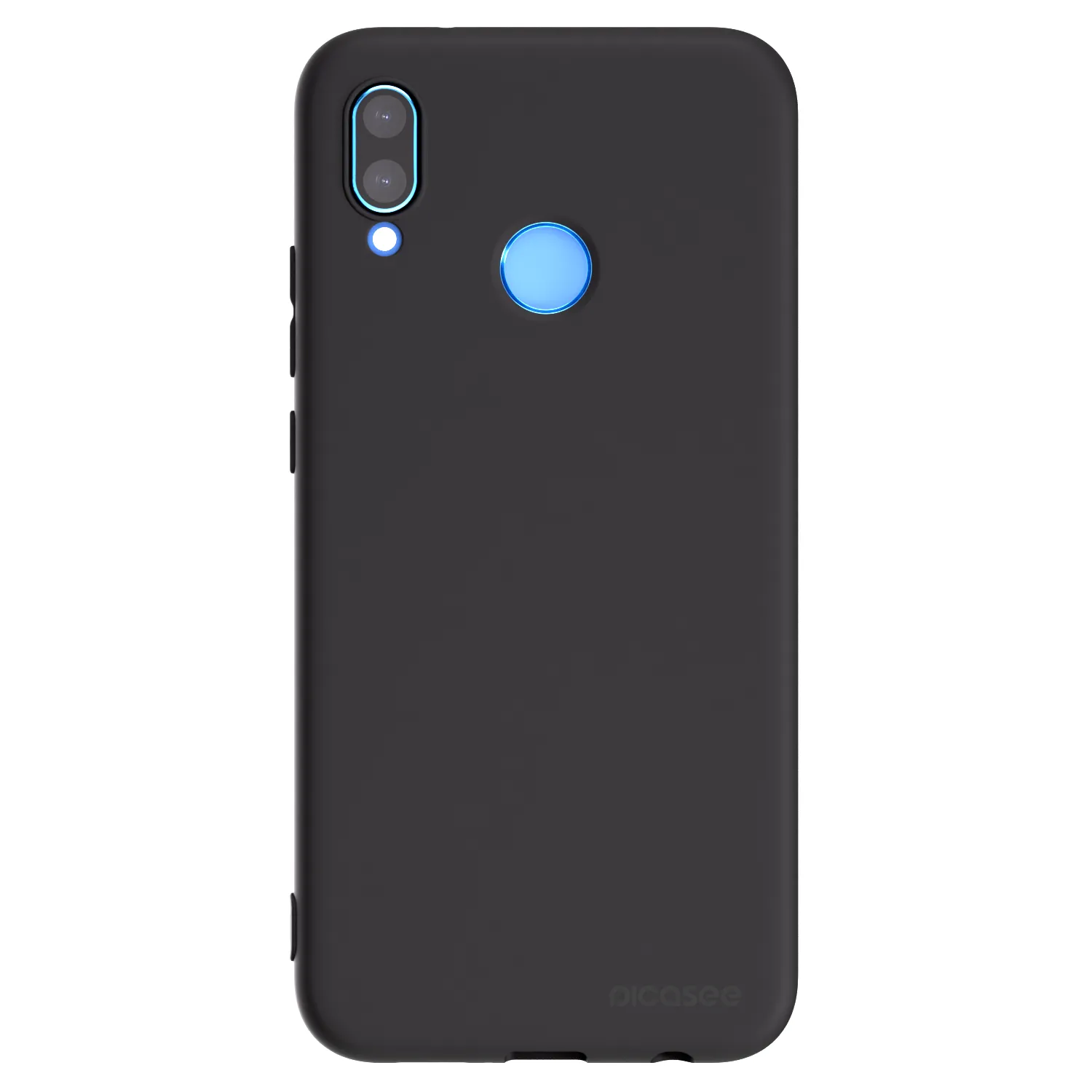 Picasee crna silikonska maskica za Huawei P20 Lite - Clear
