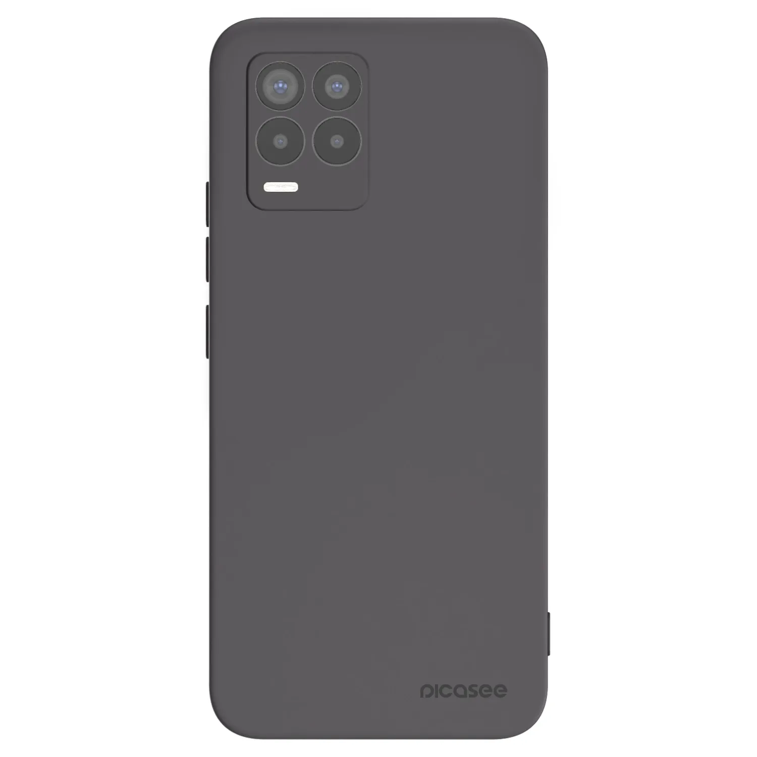 Picasee crna silikonska maskica za Realme 8 Pro - Clear