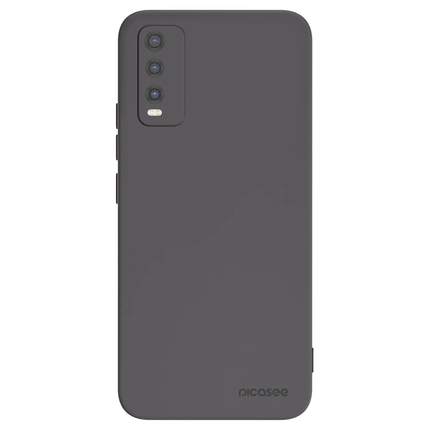 Picasee crna silikonska maskica za Vivo Y20s - Clear