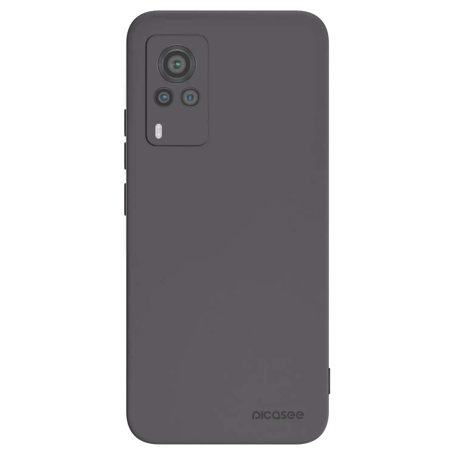 Picasee crna silikonska maskica za Vivo X60 Pro 5G - Clear