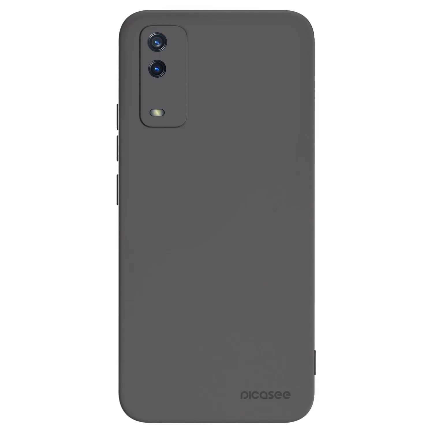Picasee crna silikonska maskica za Vivo Y11s - Clear