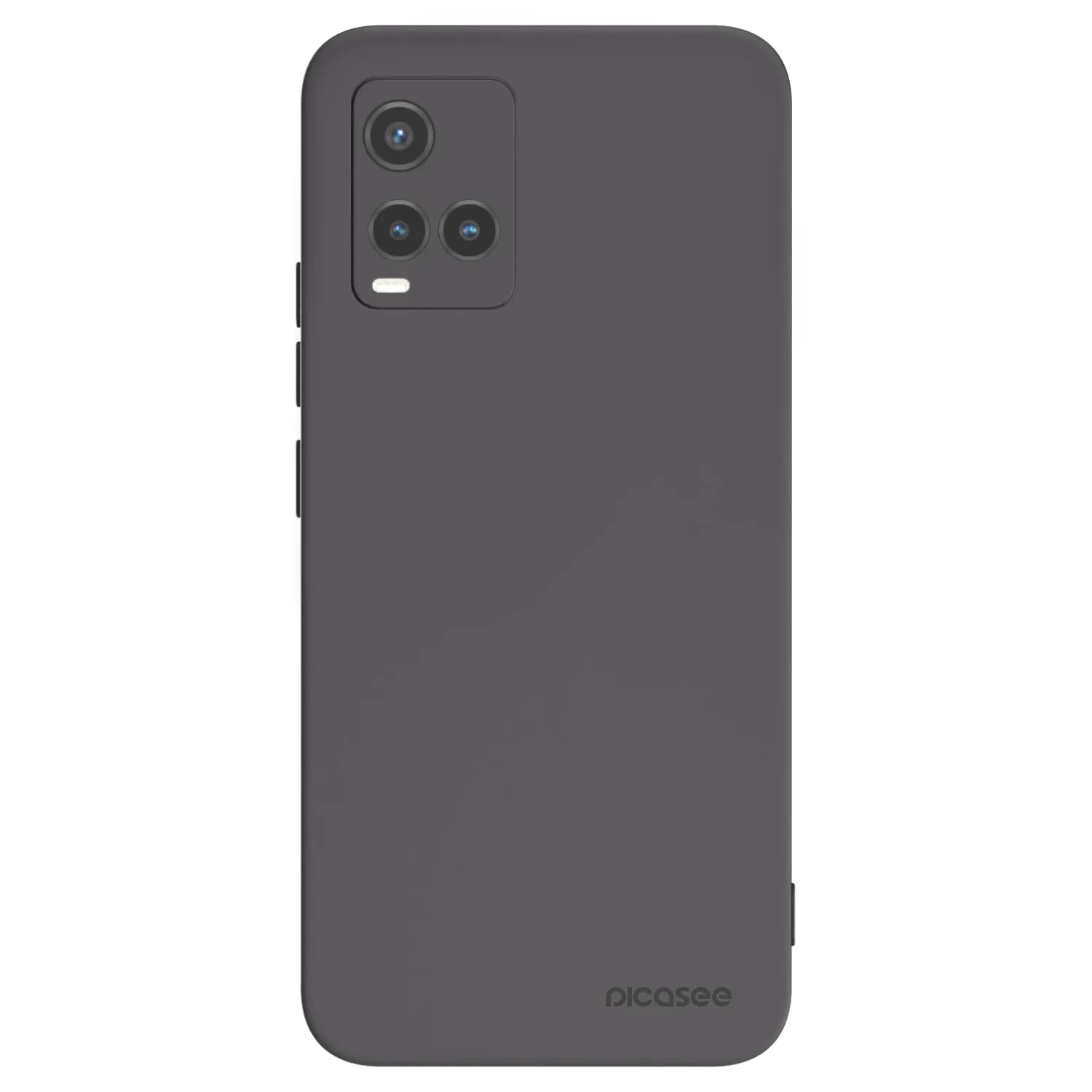 Picasee crna silikonska maskica za Vivo Y33s - Clear