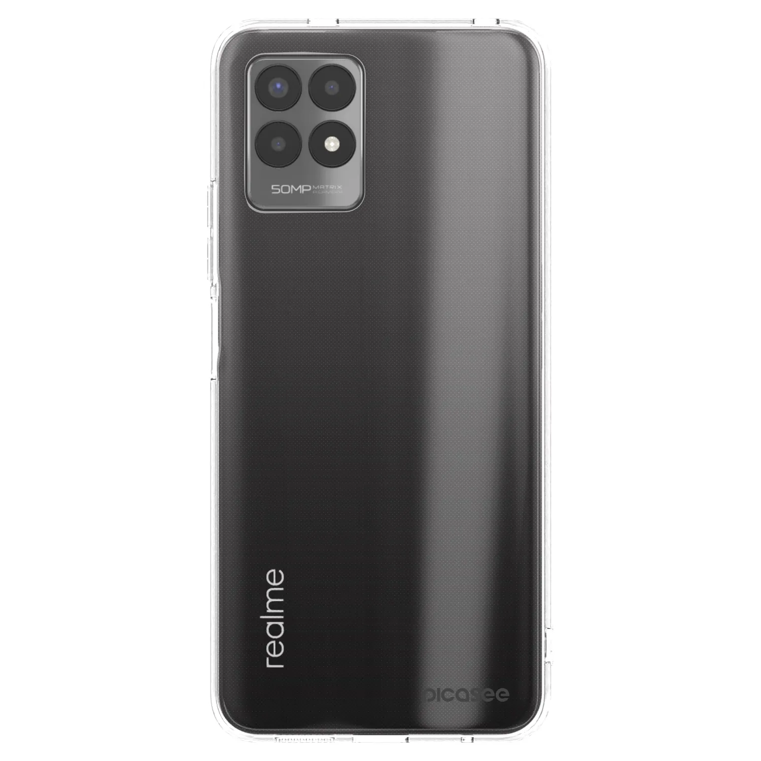 Picasee silikonska prozirna maskica za Realme 8i - Clear