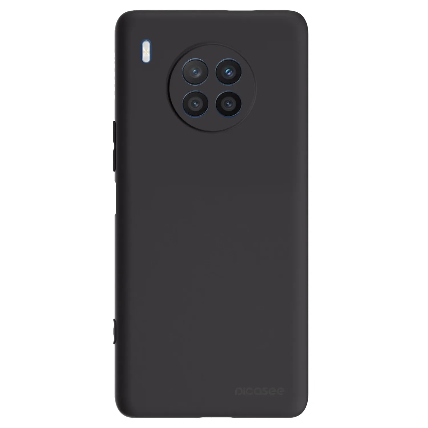 Picasee crna silikonska maskica za Honor 50 Lite - Clear