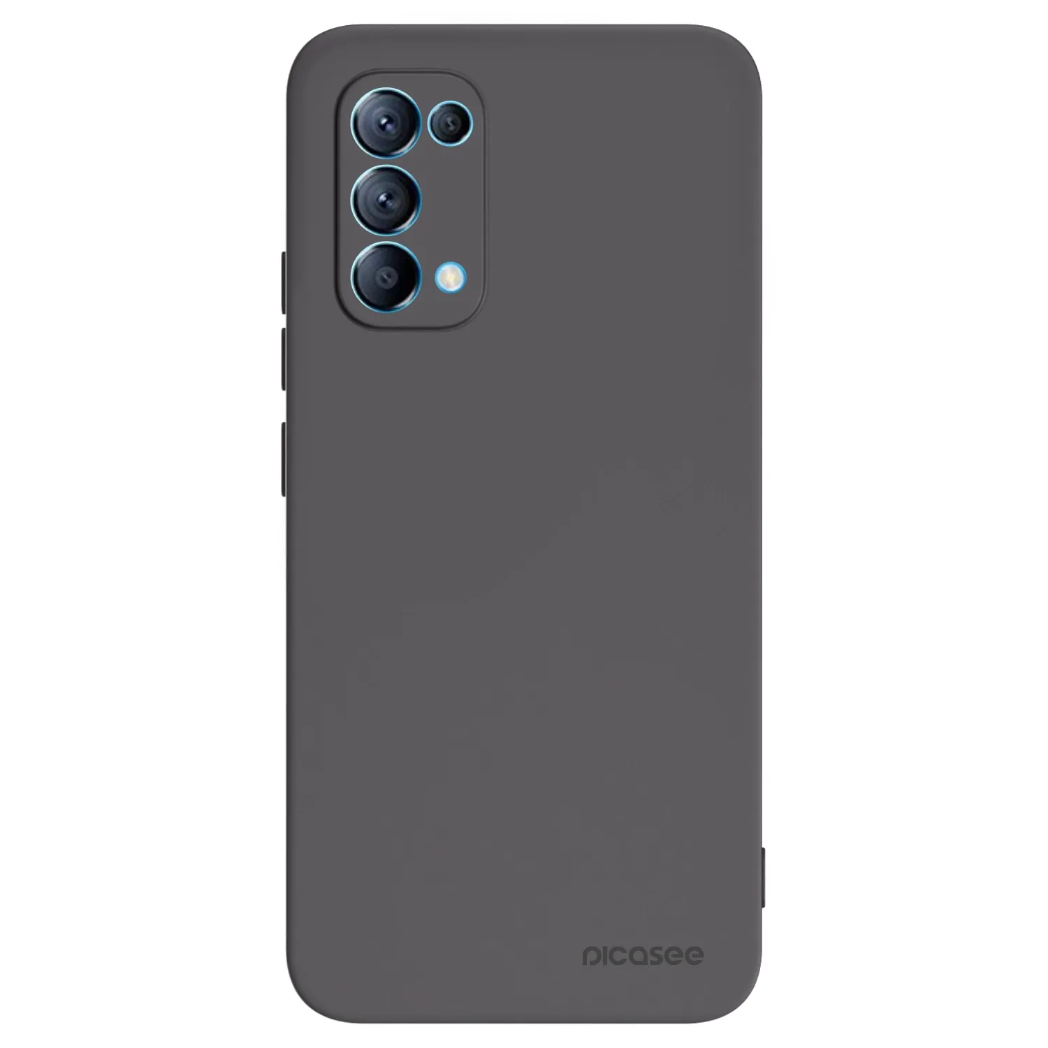 Picasee crna silikonska maskica za OPPO Reno 5 5G - Clear