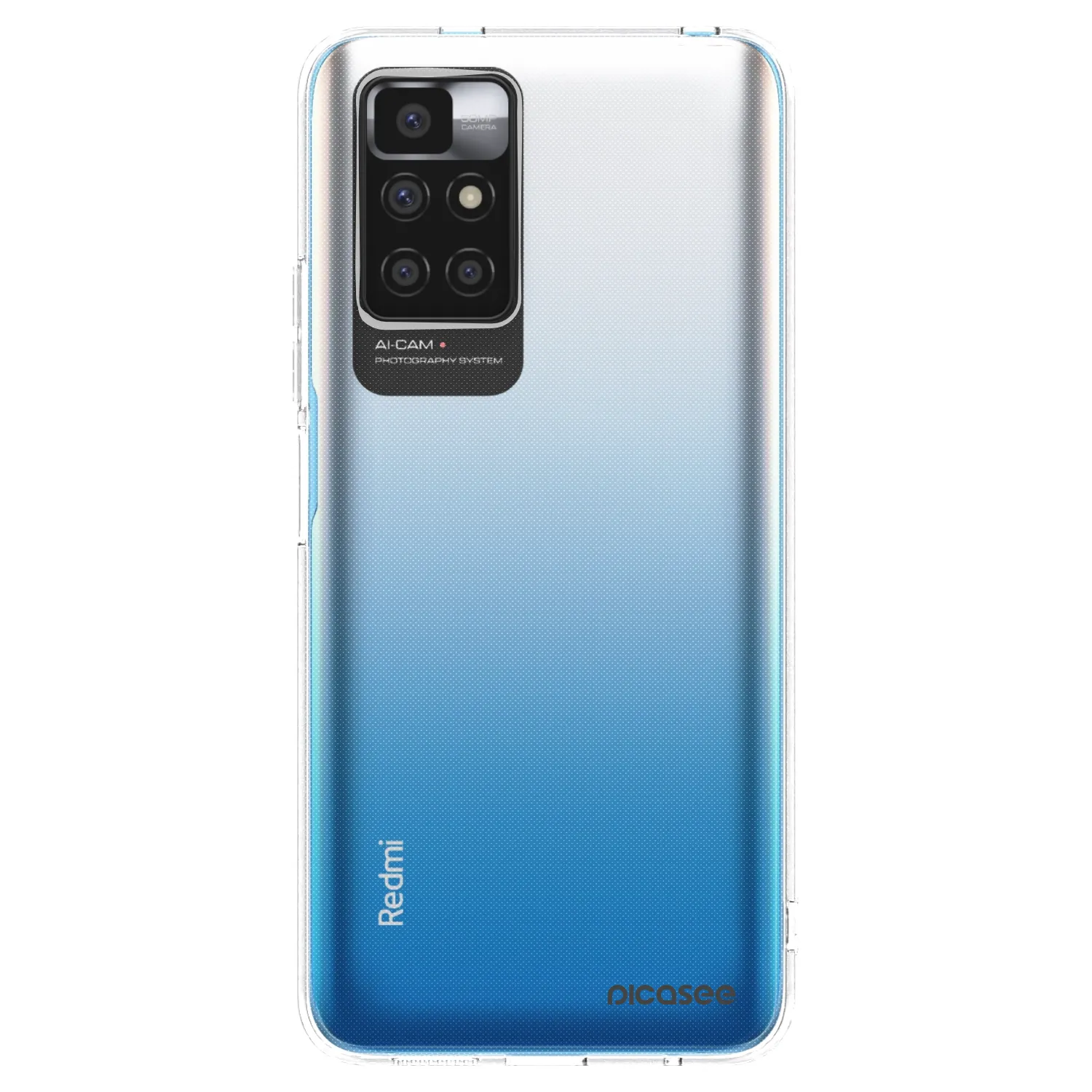 Picasee silikonska prozirna maskica za Xiaomi Redmi 10 (2022) - Clear