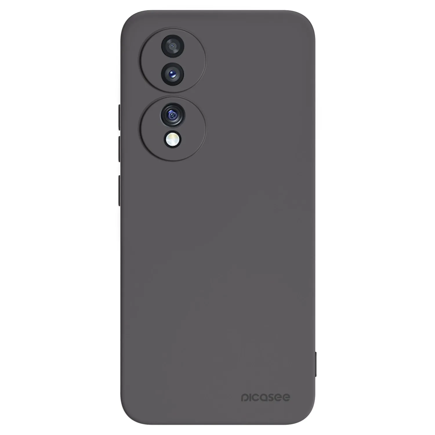 Picasee crna silikonska maskica za Honor 70 - Clear
