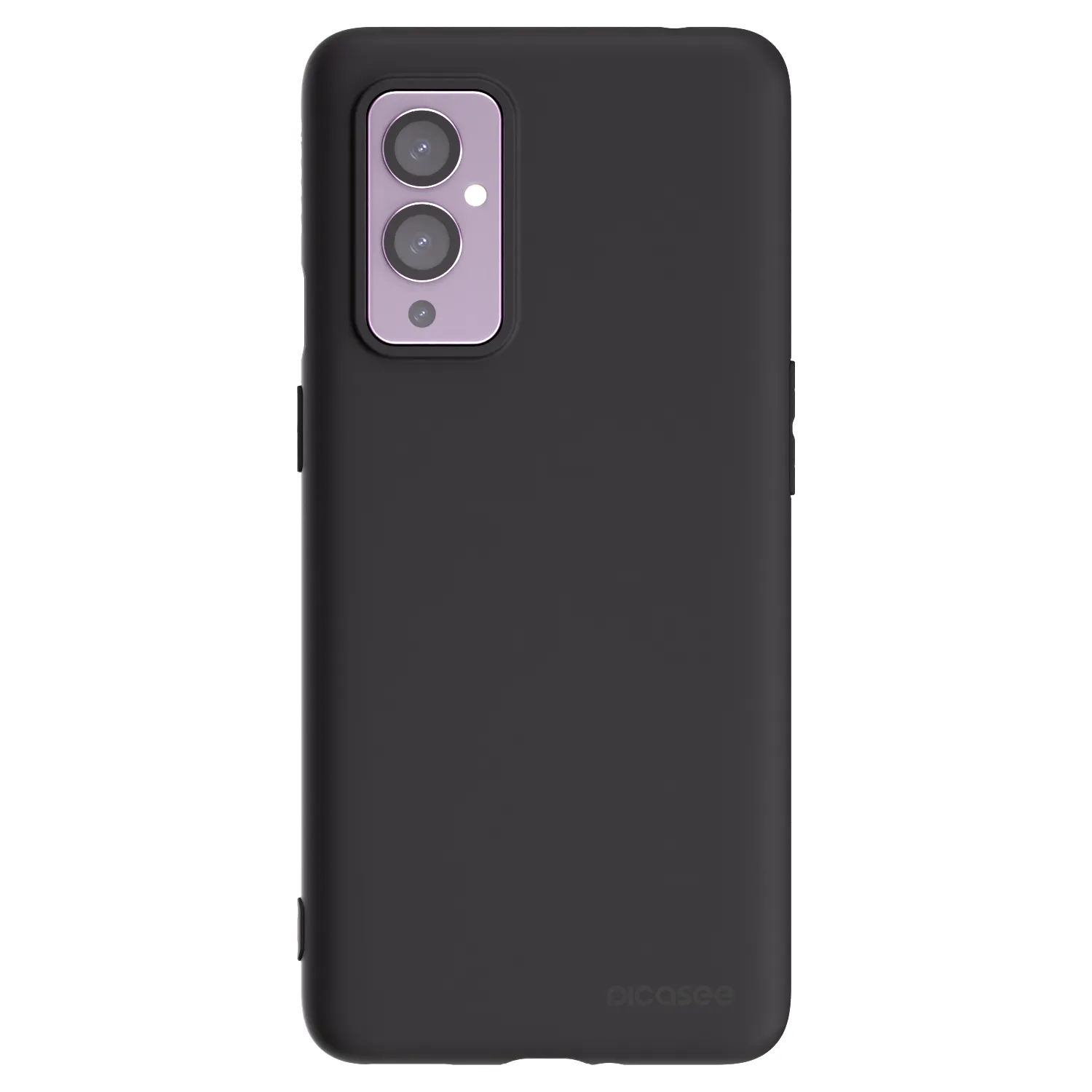 Picasee crna silikonska maskica za OnePlus 9 - Clear