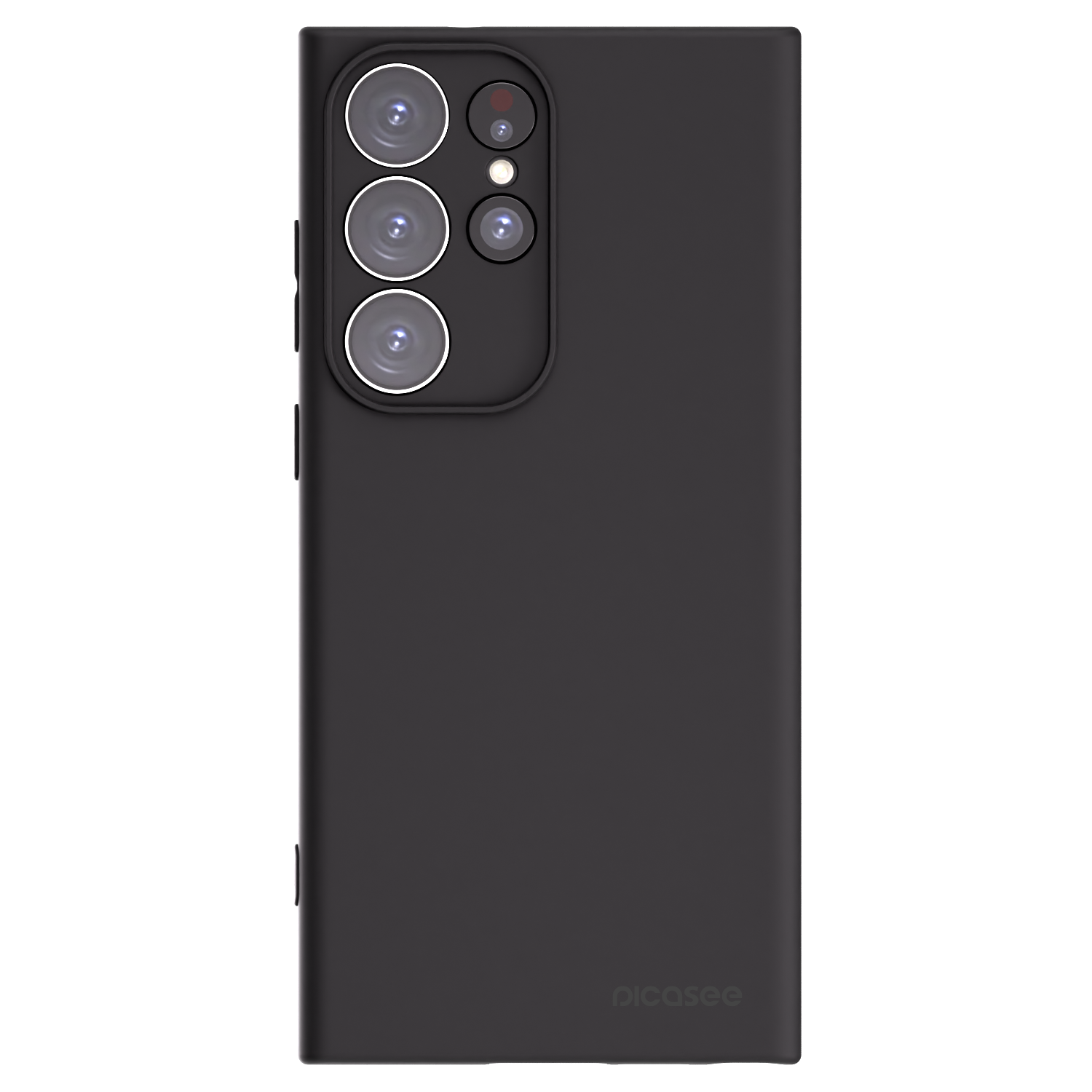 Picasee crna silikonska maskica za Samsung Galaxy S23 Ultra 5G - Clear