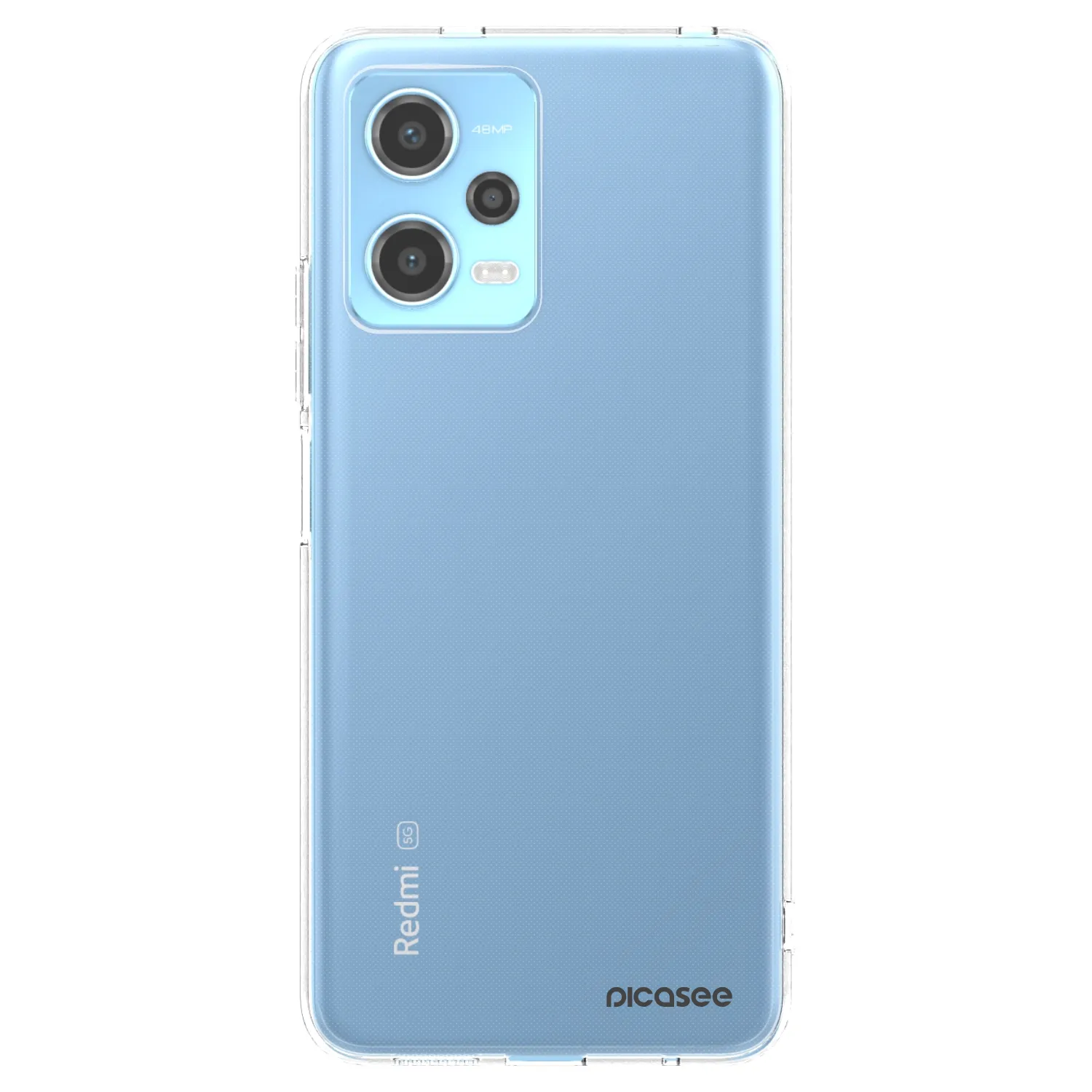 Picasee silikonska prozirna maskica za Xiaomi Redmi Note 12 5G - Clear