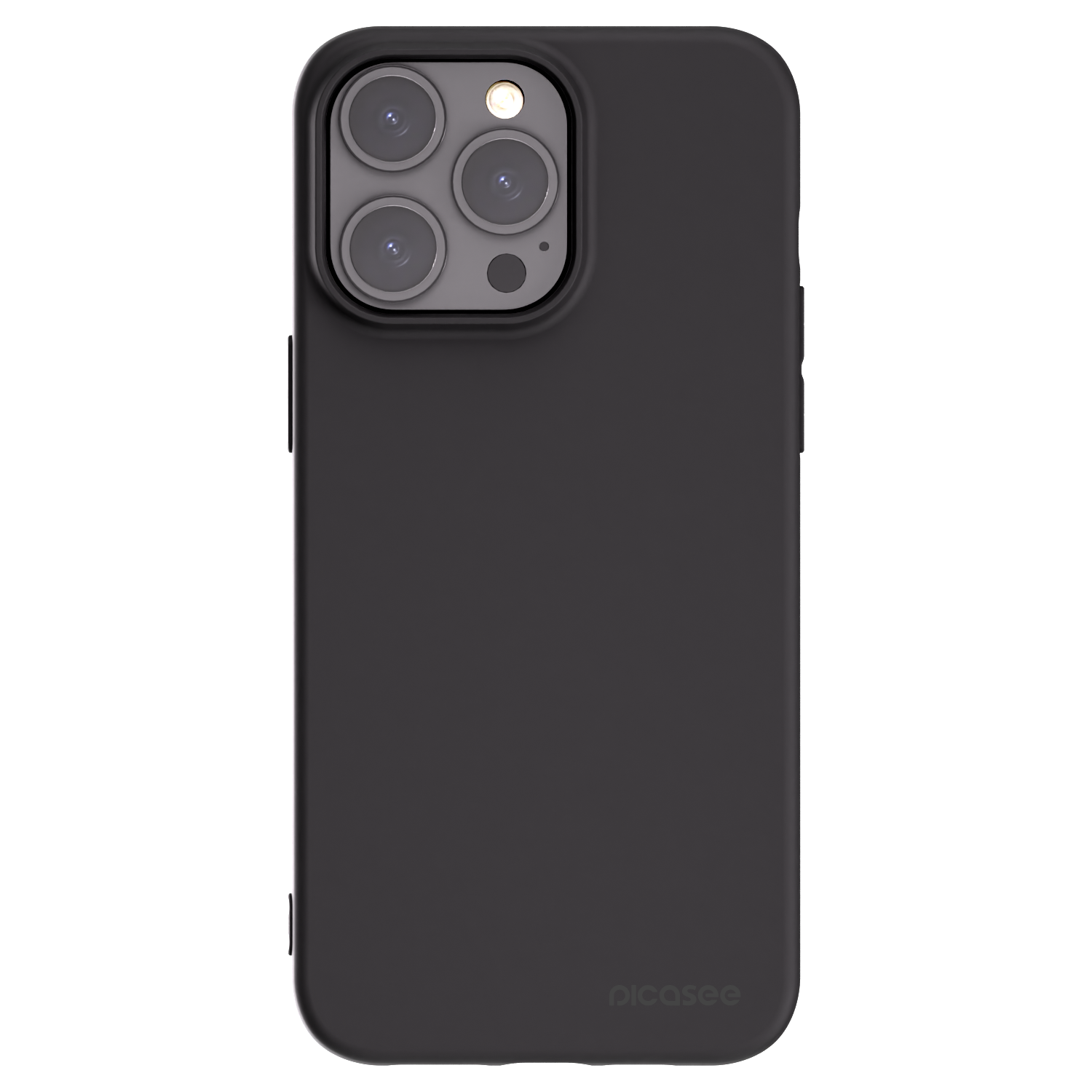 Picasee crna silikonska maskica za Apple iPhone 15 Pro Max - Clear