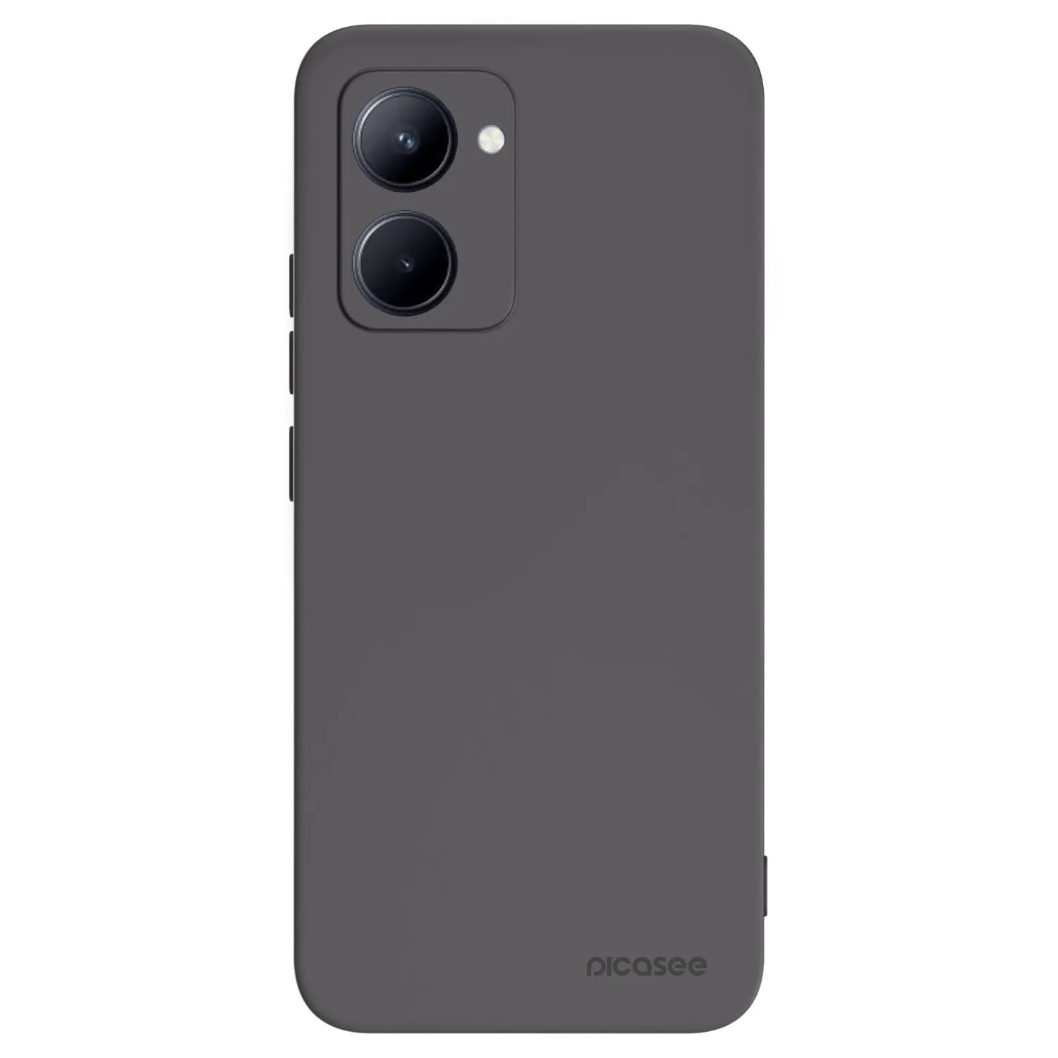 Picasee crna silikonska maskica za Realme C33 (2023) - Clear