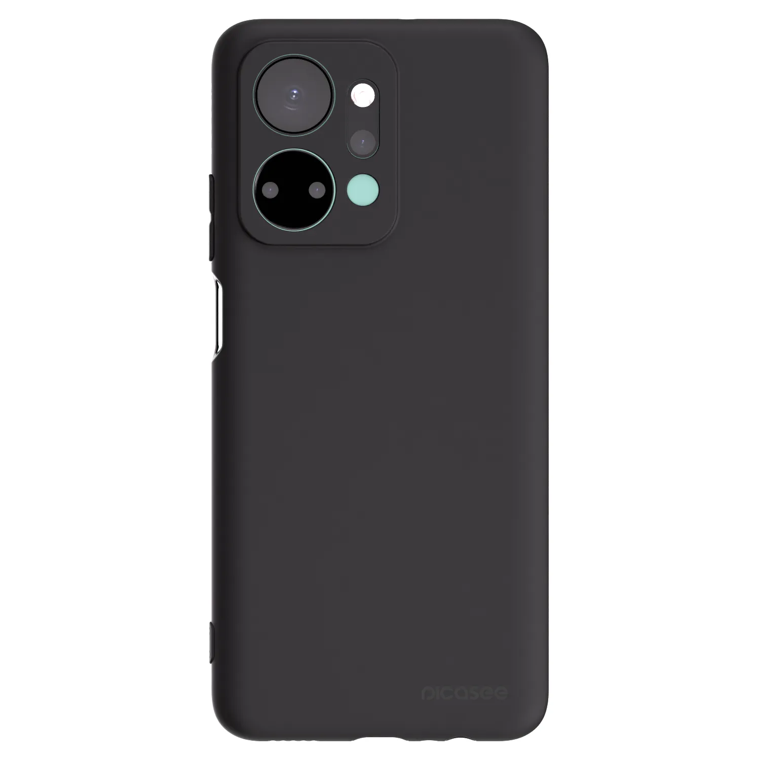 Picasee crna silikonska maskica za Honor X7a - Clear