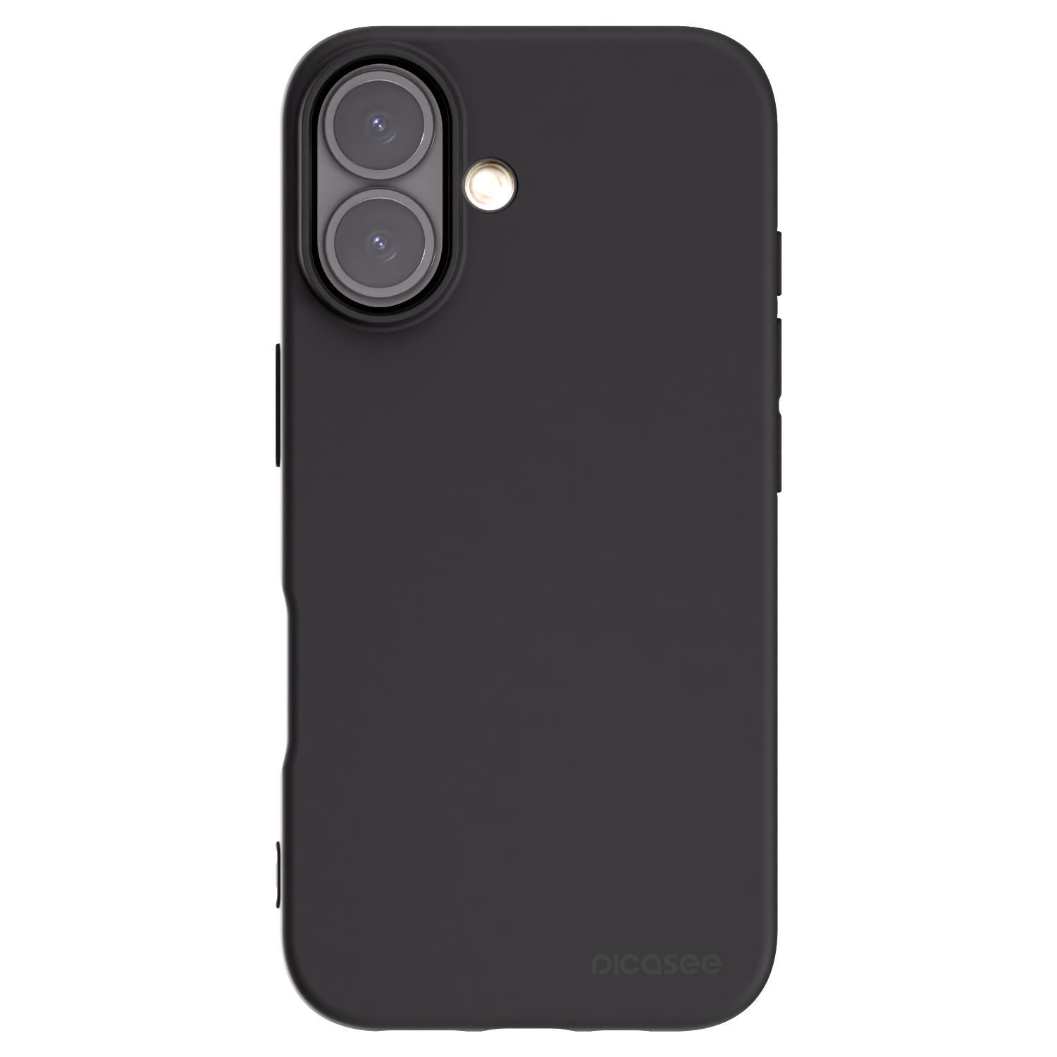 Picasee crna silikonska maskica za Apple iPhone 16 - Clear
