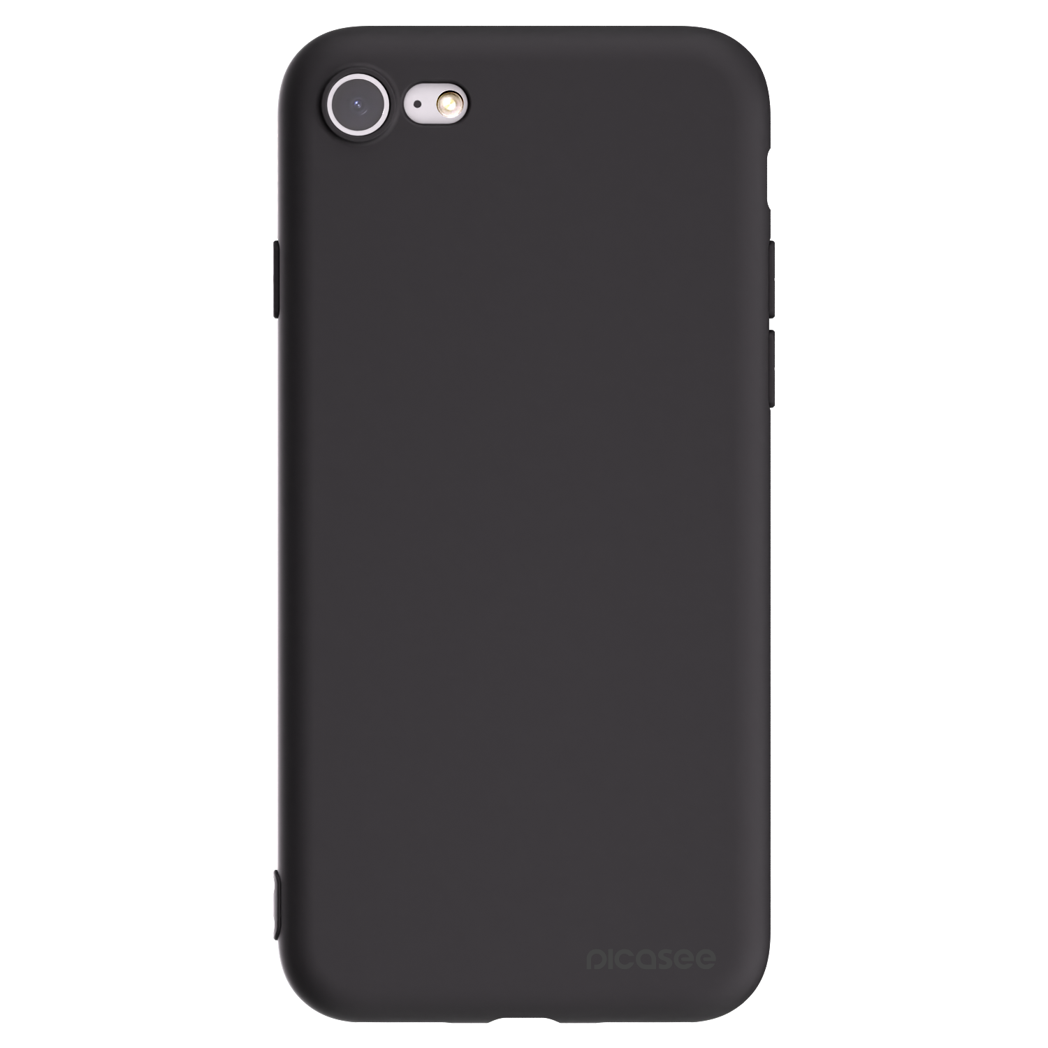 Picasee crna silikonska maskica za Apple iPhone 8 - Clear