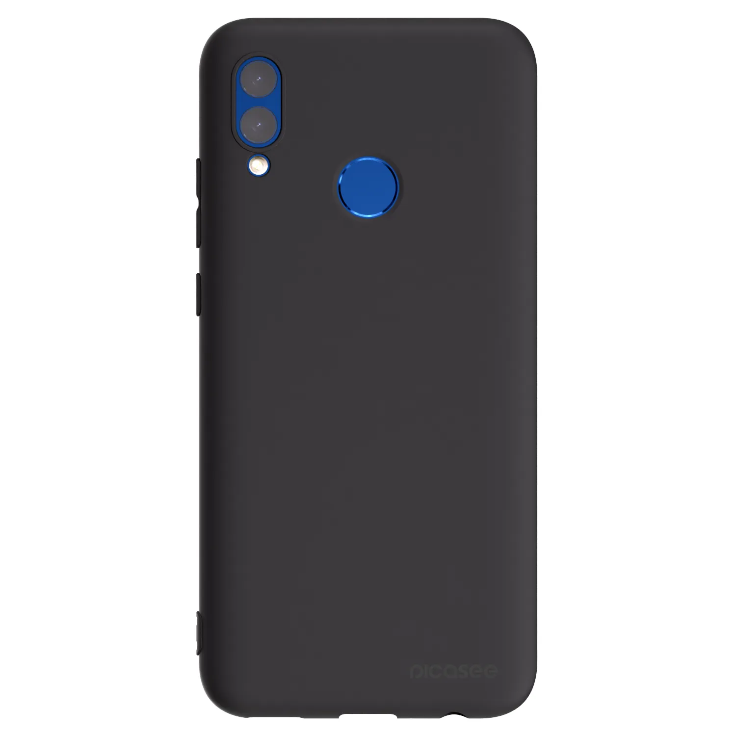 Picasee crna silikonska maskica za Honor 10 Lite - Clear