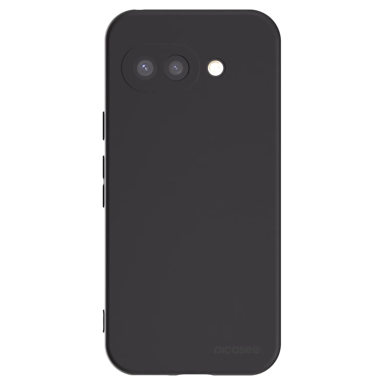 Picasee crna silikonska maskica za Google Pixel 9a - Clear