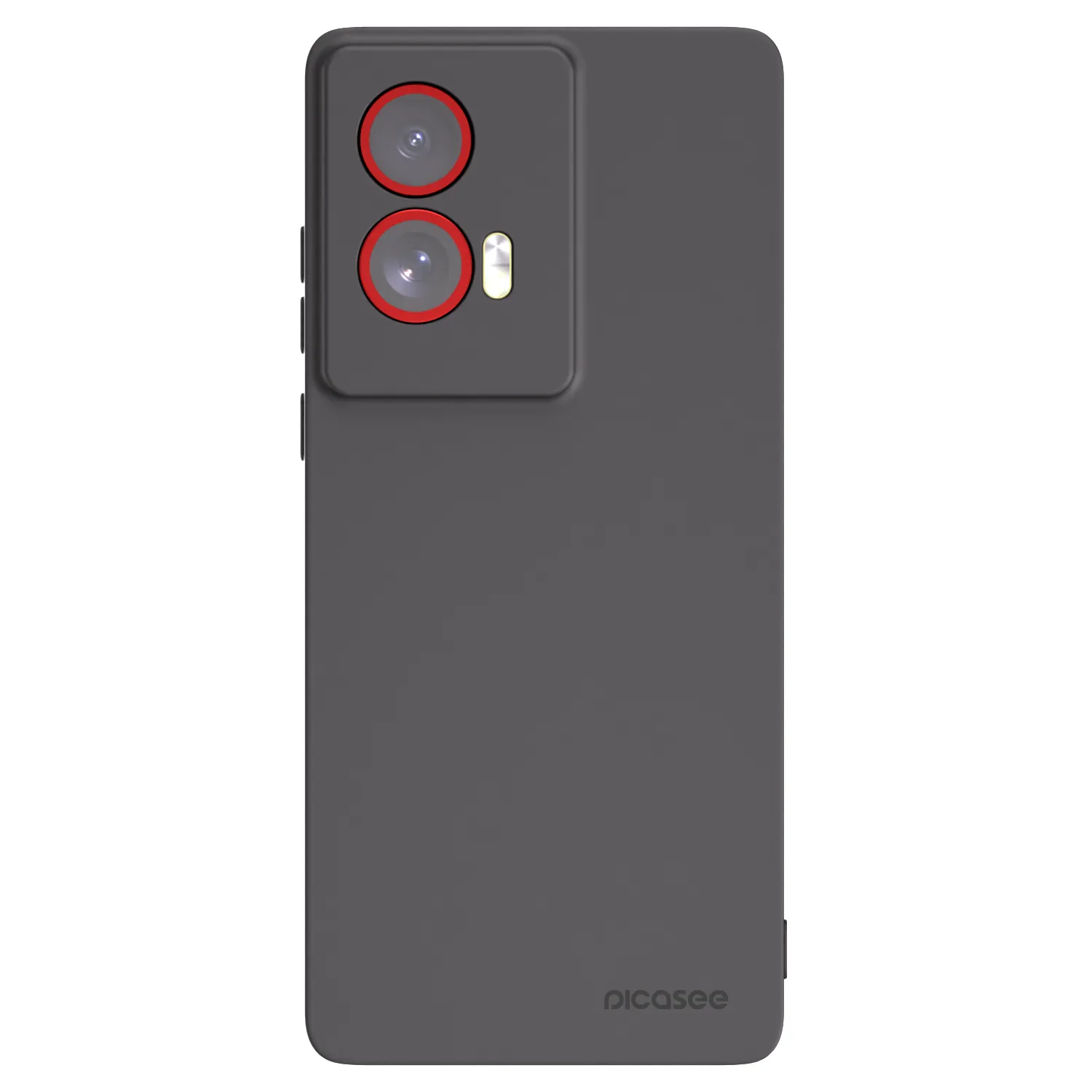 Picasee crna silikonska maskica za Motorola Edge 50 Fusion - Clear