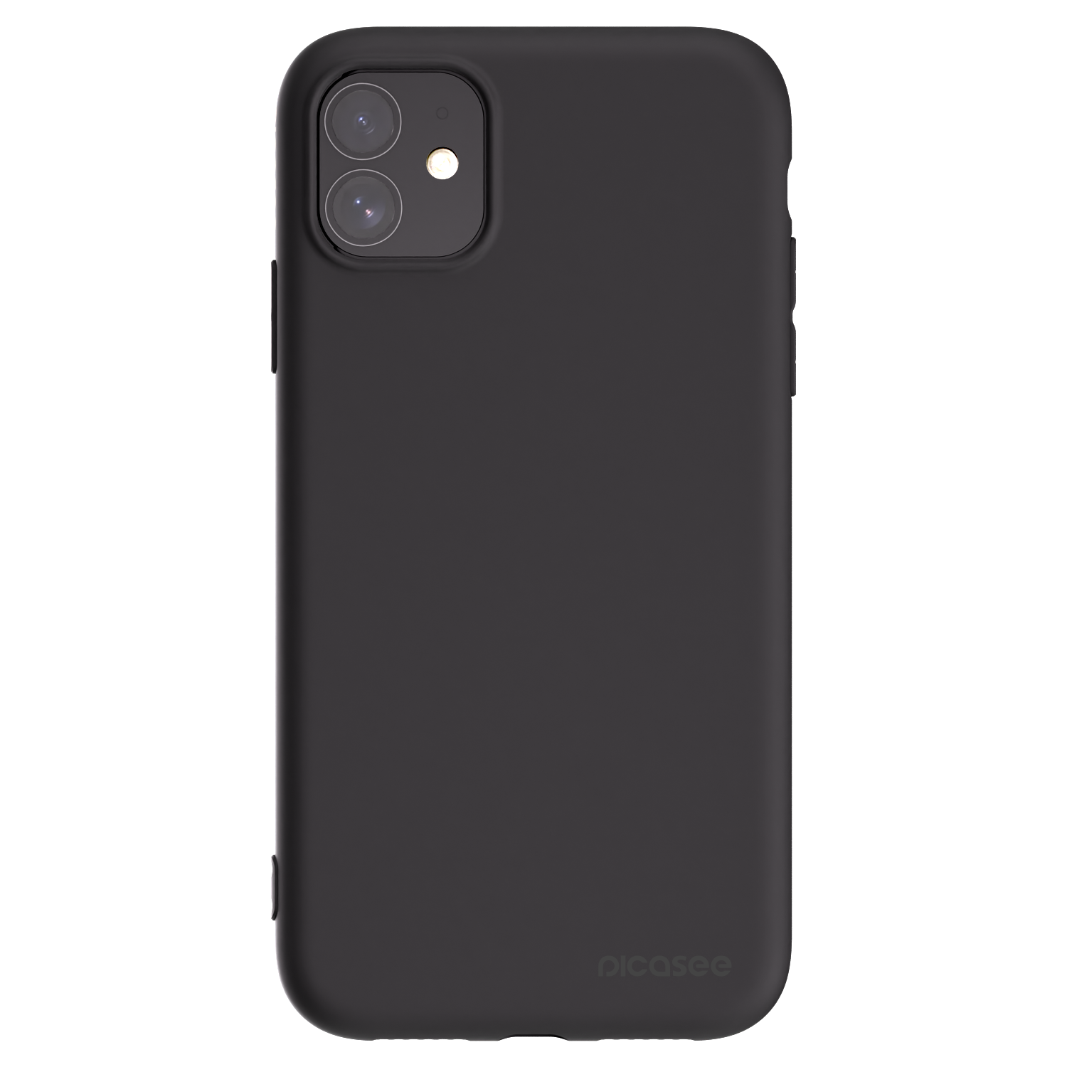 Picasee crna silikonska maskica za Apple iPhone 11 - Clear