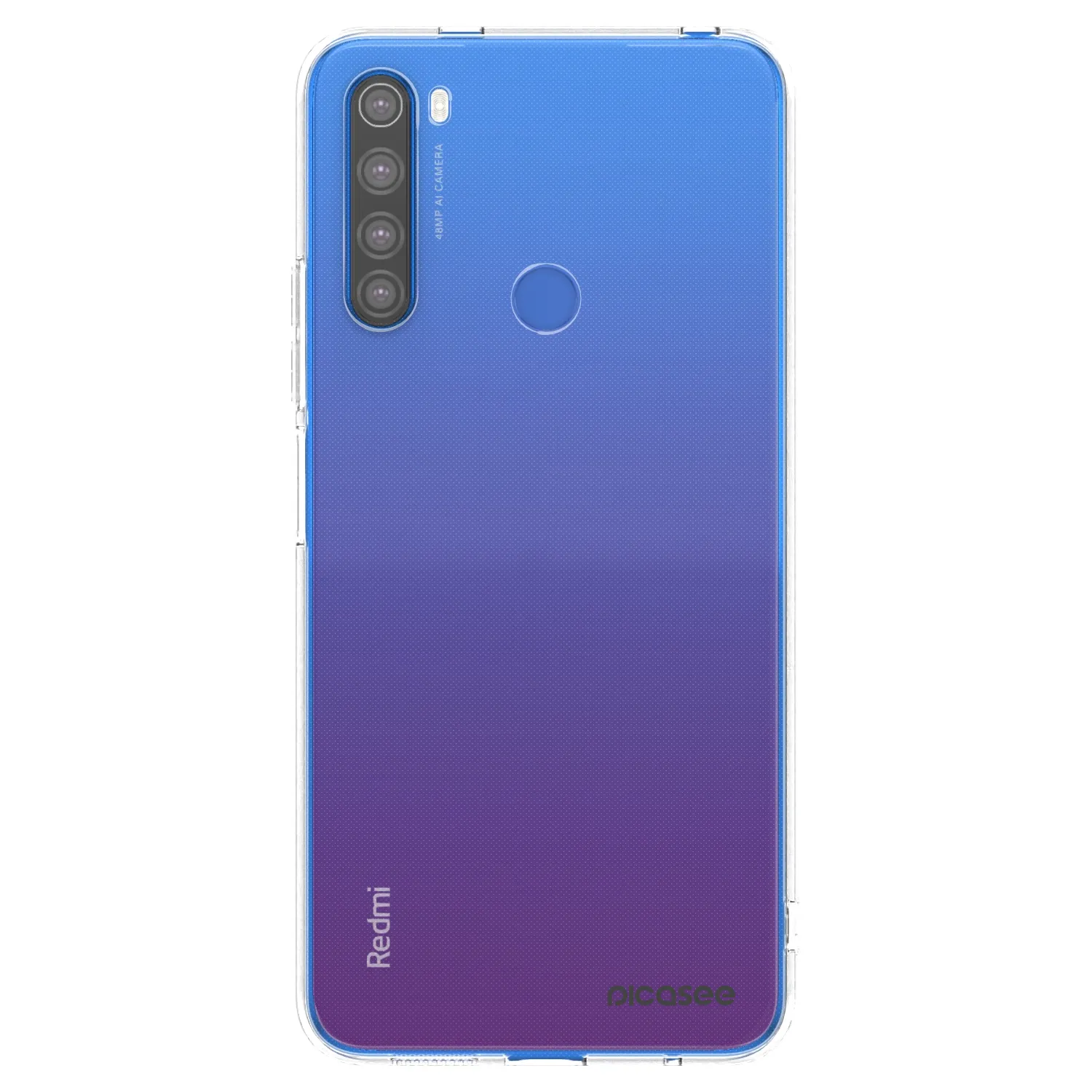Picasee silikonska prozirna maskica za Xiaomi Redmi Note 8T - Clear