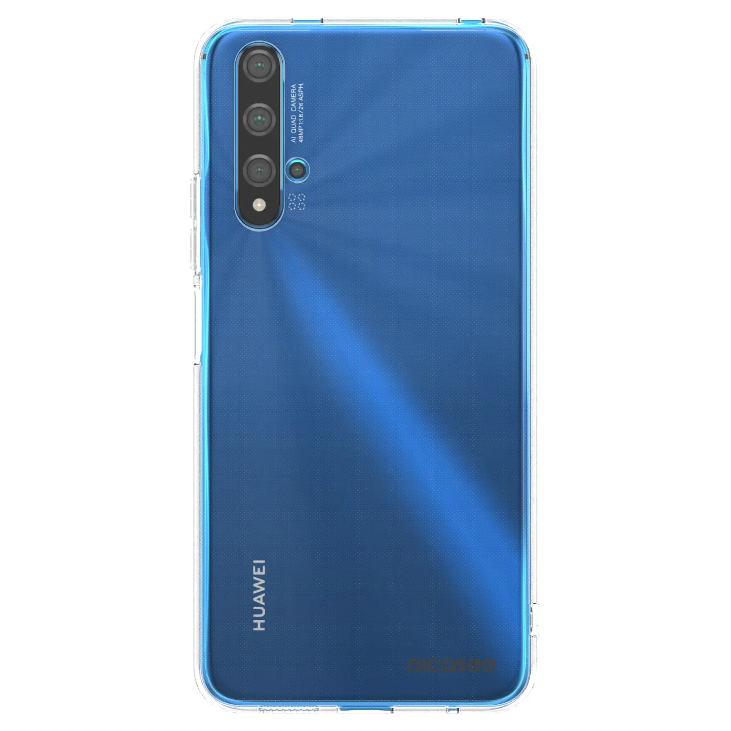 Picasee silikonska prozirna maskica za Huawei Nova 5T - Clear